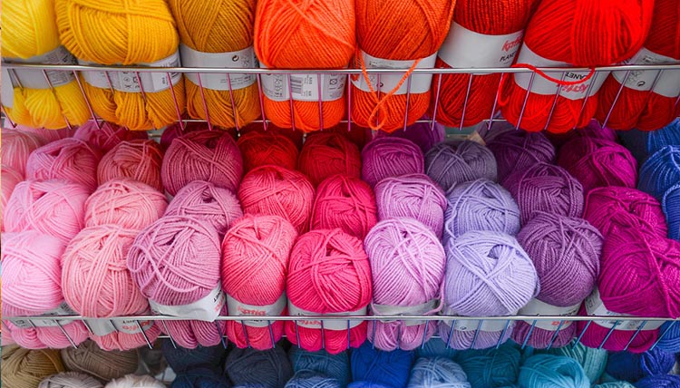 Various Colours of Wool